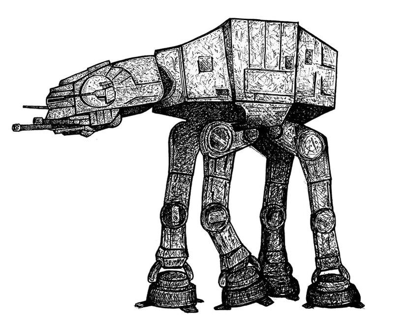 Hand-Drawn Star Wars